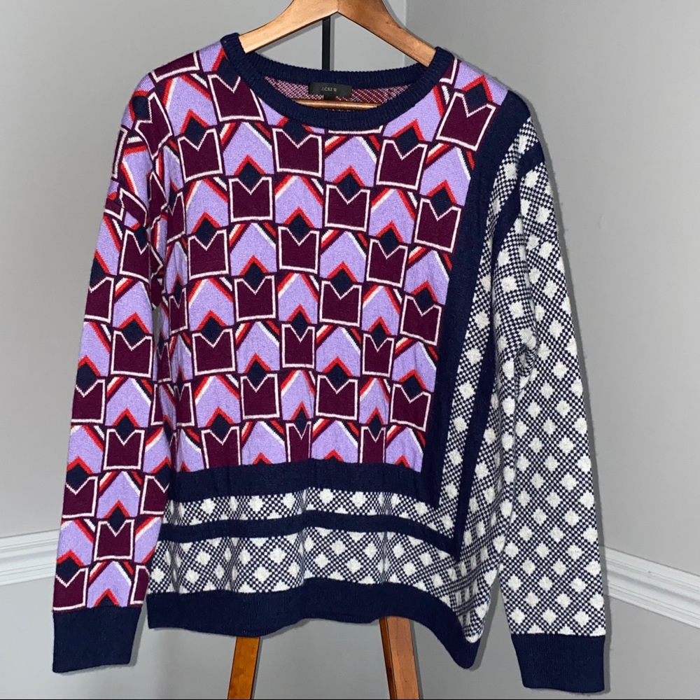 J. Crew Eclectic Box Sweater L